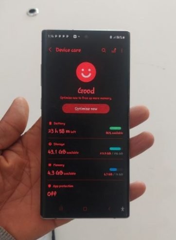 12/256gb samsung note 10 plus