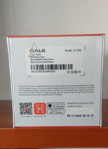 Oale Gt3 SE Smart watch