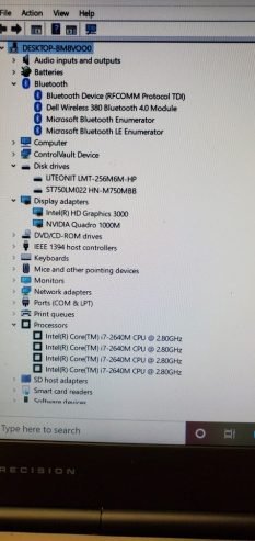 Heavy Duty Gaming Graphic Dell Laptop Workstation, i7..@..2.7GHz, 16GB RAM, 1000GB SSD, 2GB GPU, 5G-WiFi, BT4.0, DVD-RW, Win10Pro, OfficePro, CS6
