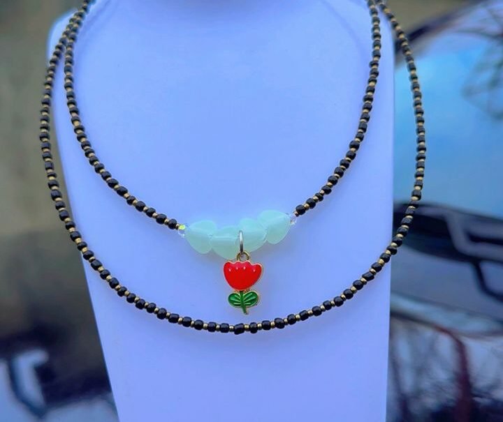 Beaded necklace Beaded necklace