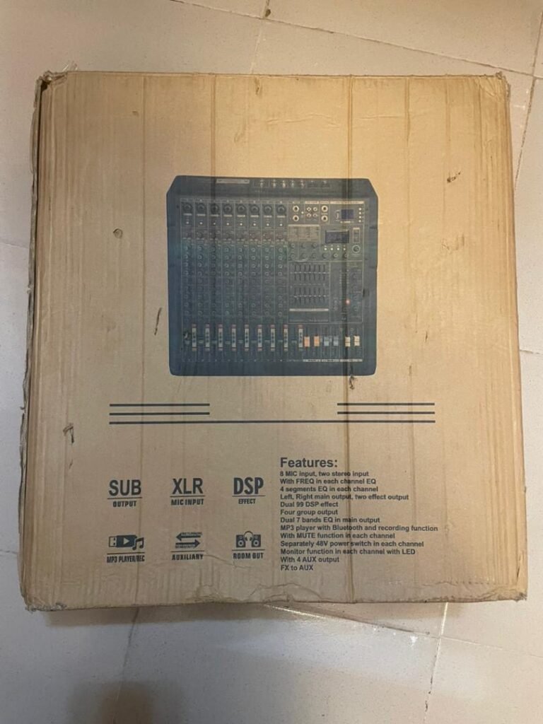 Capital CT-10FX Audio Mixing Console with Bluetooth & DSP Effects